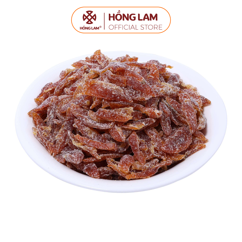 Ô mai (xí muội) quất đào Hồng Lam hộp (200gr, 250gr,450gr, 500gr). Có vị chua, ngọt