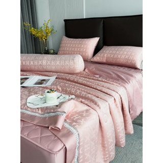 Bộ chăn ga gối phi lụa vân chìm,ga trần bông nhập khẩu bo chun ,chăn trần bông micro mềm mại,full size