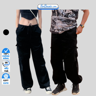 Quần ống rộng kaki nhung dáng suông kiểu jogger Sobasic slow pants form unisex cá tính