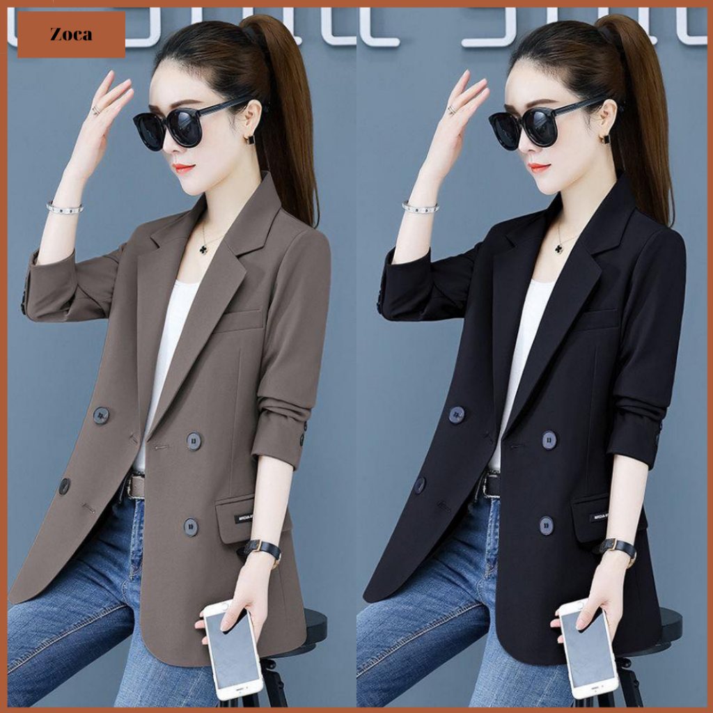 Áo Blazer Nữ 2 lớp, Áo Vest Nữ Kiểu Dáng Công Sở Trẻ Trung Phong Cách Hàn Quốc Có Đủ Size - AV3