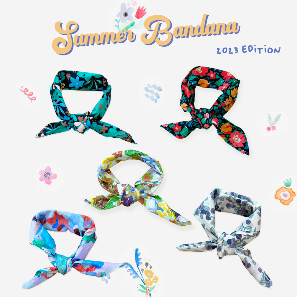 BLEUBIRD Khăn hoa kích thước 60x60cm Summer Bandana