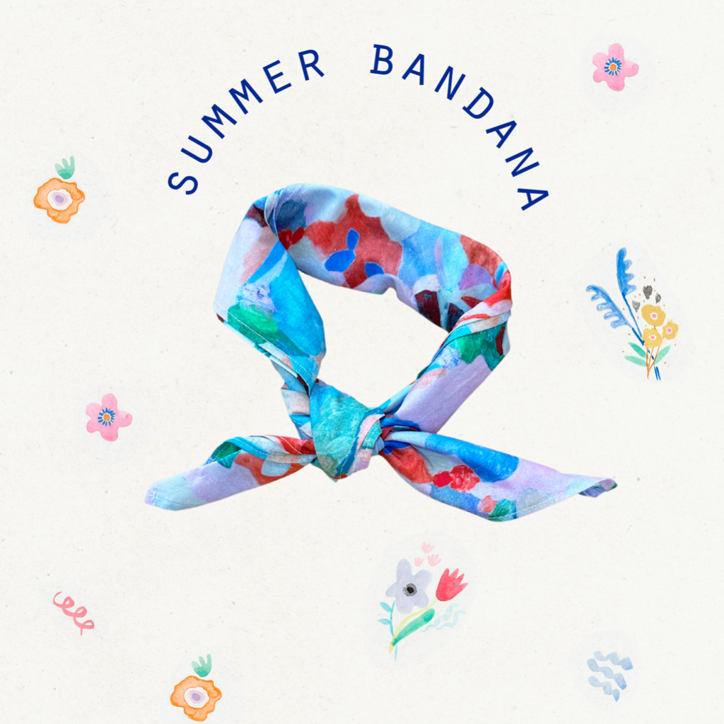 BLEUBIRD Khăn hoa kích thước 60x60cm Summer Bandana