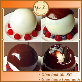 HÀNG CÓ SẴN - Quả Cầu Nhựa 2 Nắp Khuôn Làm Trái Cầu Chocolate Bánh Pinata Trái Cầu Ma Thuật