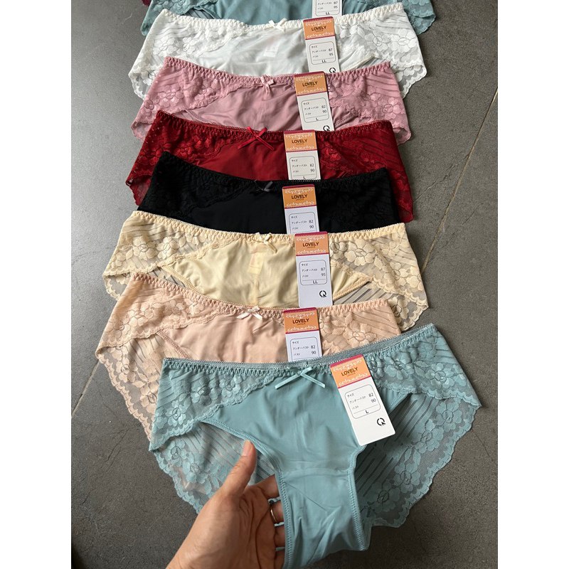 MS: Q1672 Quần LÓT LOVELY PHỐI REN HÔNG &MÔNG