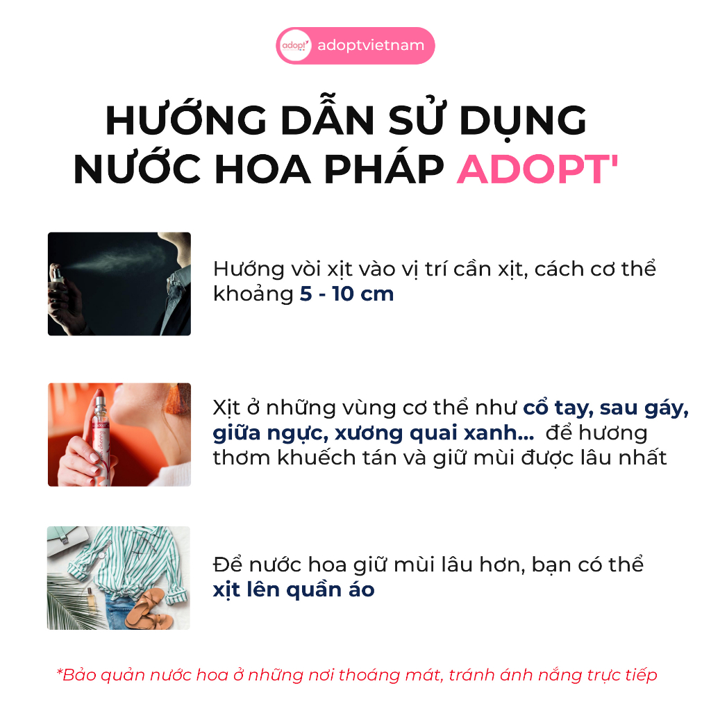 Nước hoa nữ Adopt Lady Glitter tinh dầu thơm chính hãng Pháp lưu hương đến 8 tiếng quý phái tự tin mọi thời điểm