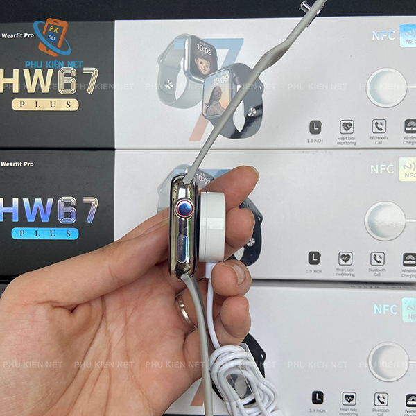 Đồng Hồ Thông Minh HW67 Plus Khung Thép Tràn Viền / Smart Watch HW67 Thay Ảnh Nền - Cảm Ứng Siêu Mượt Nghe Gọi Bluetooth | BigBuy360 - bigbuy360.vn