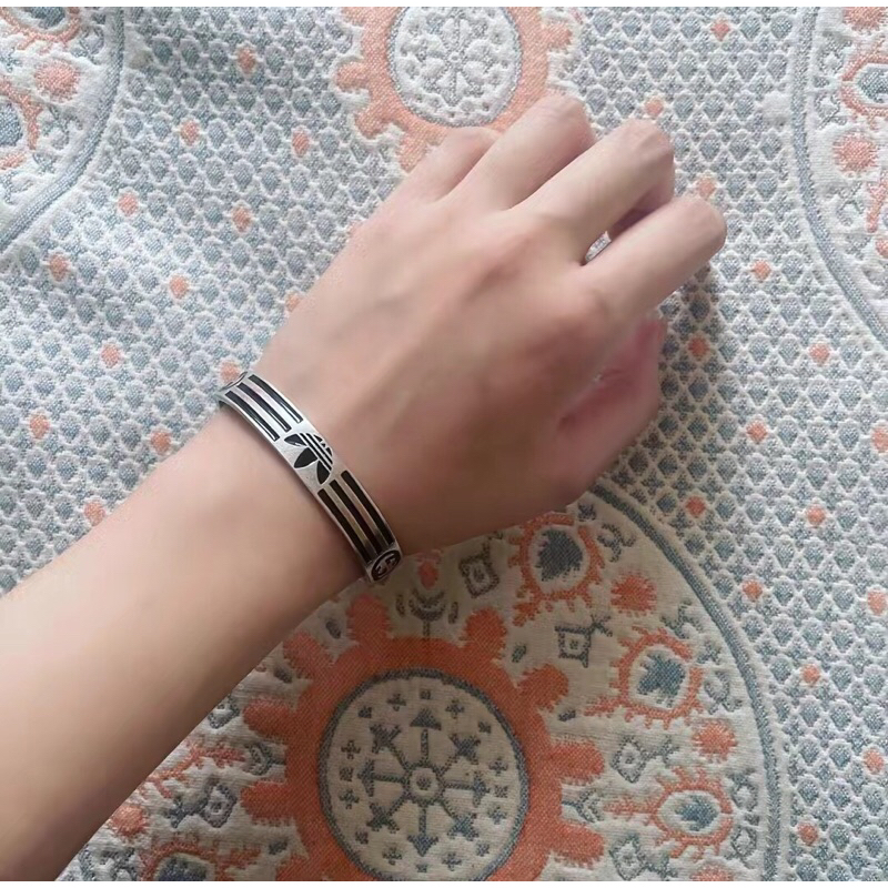 Vòng tay & Lắc tay unisex bạc 925 GC x Adidas cao cấp