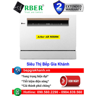Máy rửa chén bát 6 bộ arber ab mrb06