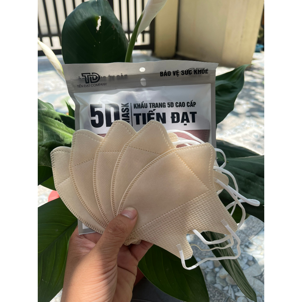 Khẩu Trang 5D Mask Người Lớn Tiến Đạt Thùng 100 Cái, Khẩu Trang Chống Tia UV 50+++ Chính Hãng