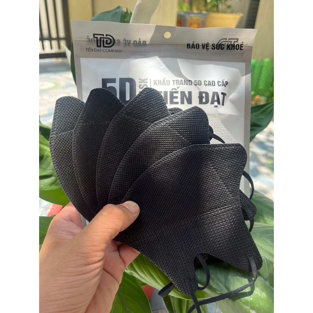 Khẩu Trang 5D Mask Người Lớn Tiến Đạt Thùng 100 Cái, Khẩu Trang Chống Tia UV 50+++ Chính Hãng
