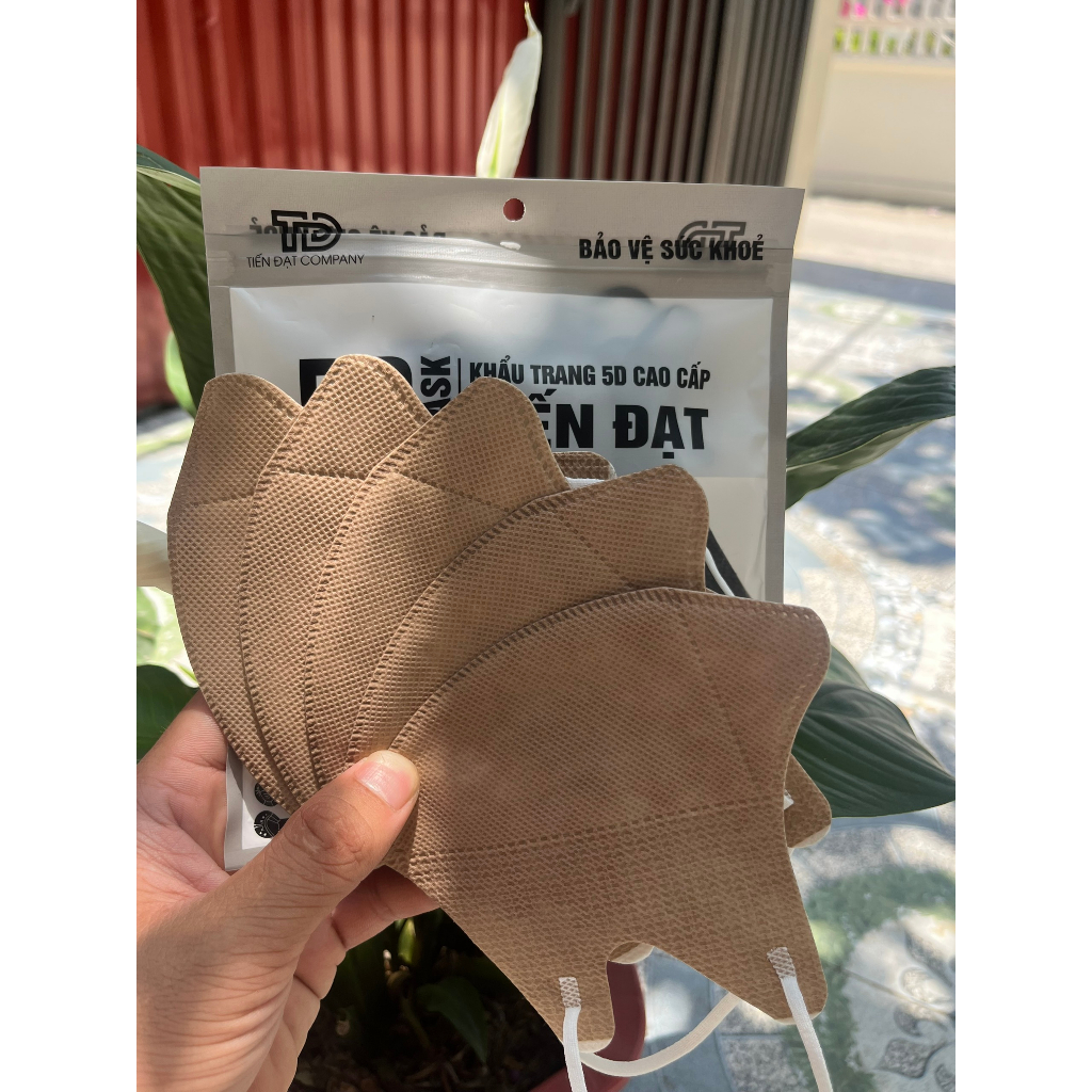 Khẩu Trang 5D Mask Người Lớn Tiến Đạt Thùng 100 Cái, Khẩu Trang Chống Tia UV 50+++ Chính Hãng