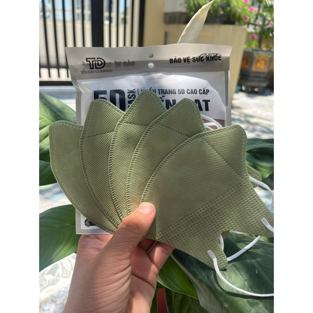 Khẩu Trang 5D Mask Người Lớn Tiến Đạt Thùng 100 Cái, Khẩu Trang Chống Tia UV 50+++ Chính Hãng