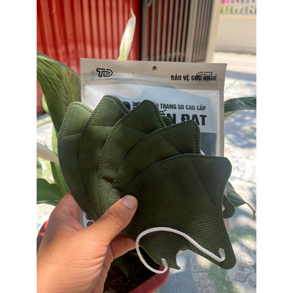 Khẩu Trang 5D Mask Người Lớn Tiến Đạt Thùng 100 Cái, Khẩu Trang Chống Tia UV 50+++ Chính Hãng