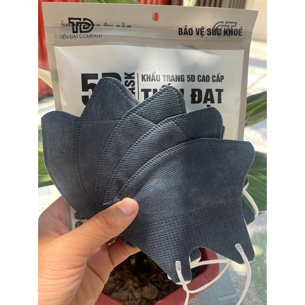 Khẩu Trang 5D Mask Người Lớn Tiến Đạt Thùng 100 Cái, Khẩu Trang Chống Tia UV 50+++ Chính Hãng