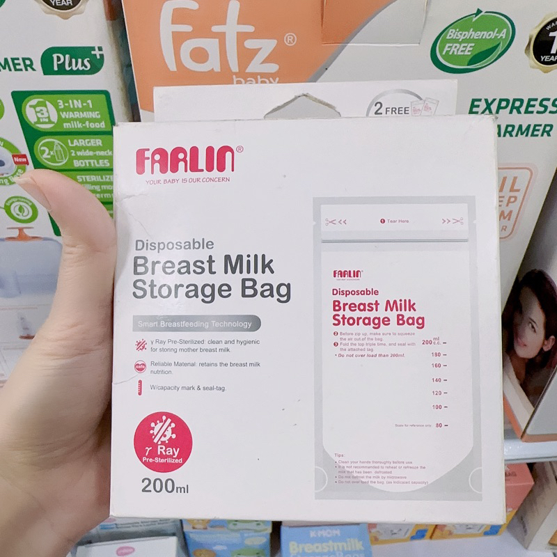 [Sale sốc]  Túi trữ sữa Farlin BP-869.1 không chứa BPA(120ml)