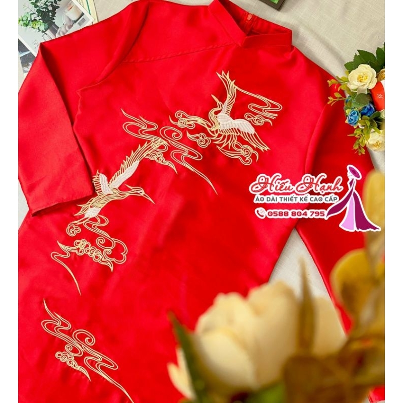 Áo dài nam cách tân chất vải tafta cao cấp họa tiết thêu nổi nam tính, sang trọng