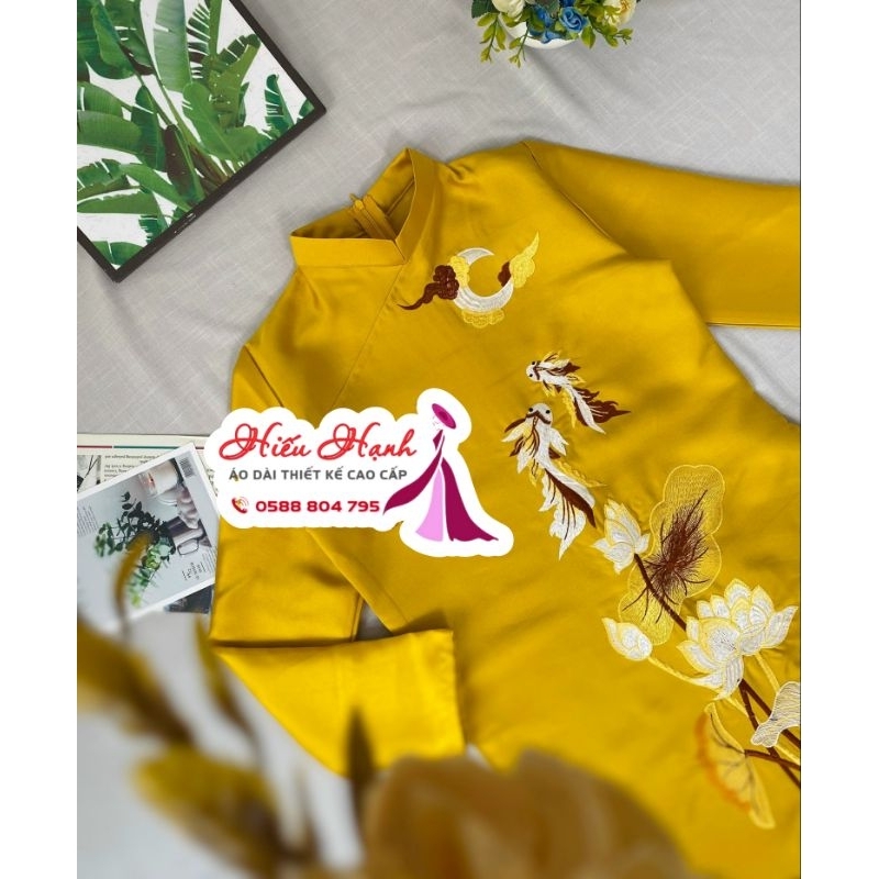 Áo dài nam cách tân chất vải tafta cao cấp họa tiết thêu nổi nam tính, sang trọng