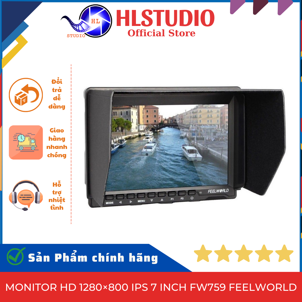 Monitor HD 1280×800 IPS 7 Inch FW759 Feelworld HL Studio