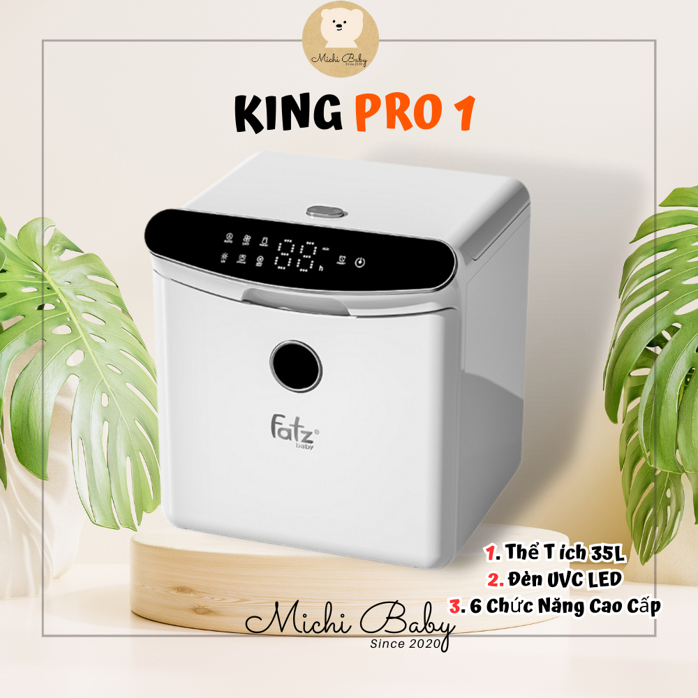 Máy tiệt trùng sấy khô UVC LED 2 trong 1 35L FATZBABY - KING PRO 1 FB4816SL - Michi Baby MC255