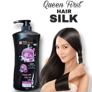 Dầu gội đầu bồ kết silk dưỡng tóc suông mượt óng ả - bồ kết đen