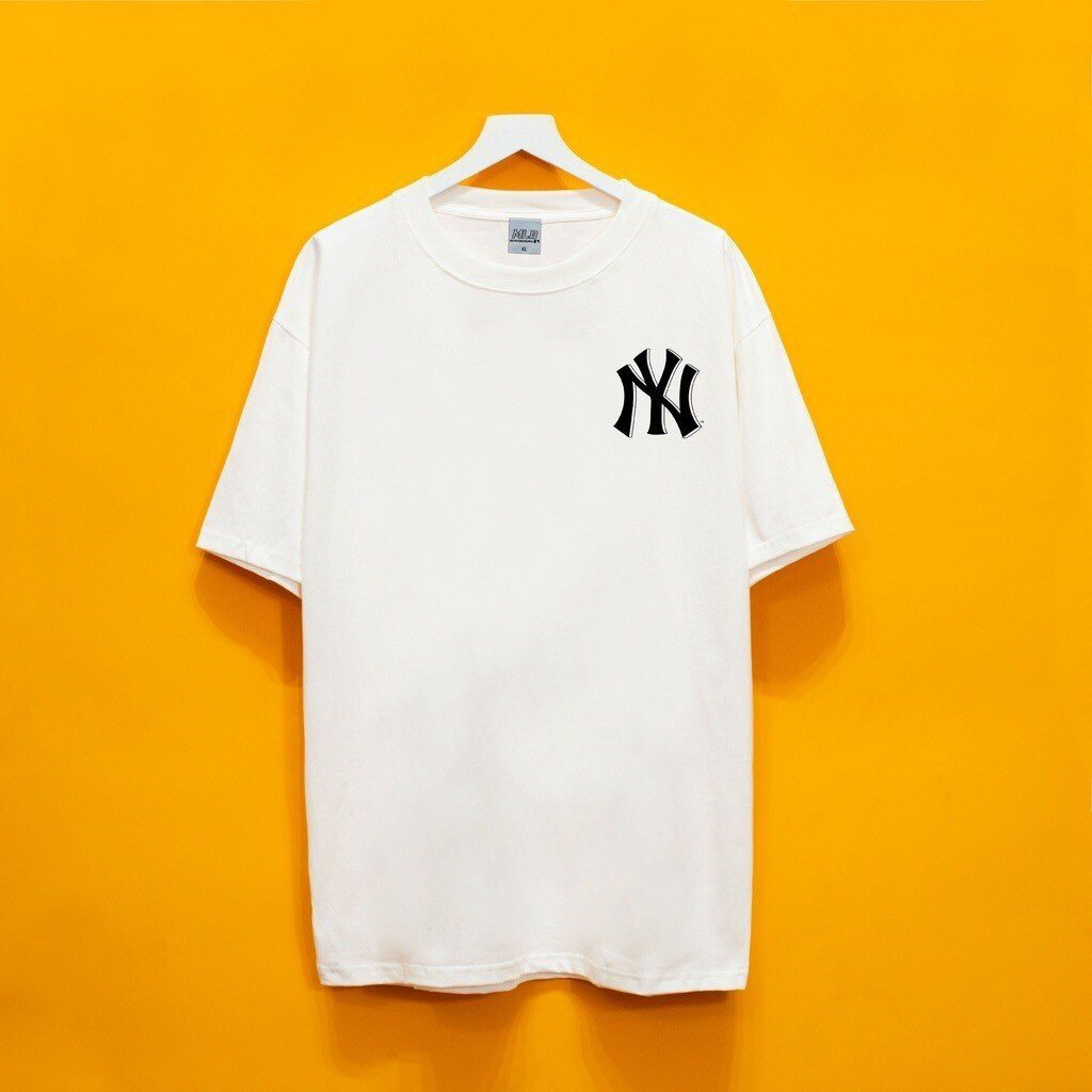 Áo thun NY, Áo thun nam nữ form rộng chất liệu 100% Cotton