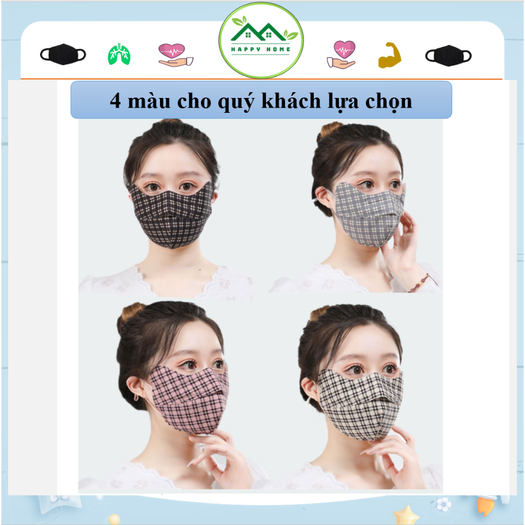 Khẩu Trang 3 Lớp Thoáng Khí Kháng Khuẩn Có Thể Giặt Và Tái Sử Dụng Cho Nam Và Nữ