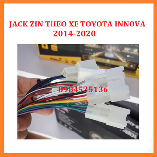 Jack zin cho xe dòng toyota innova/ vios đời 2007-2013. 2014-2020. dây giắc nguồn zin cho xe ô tô.