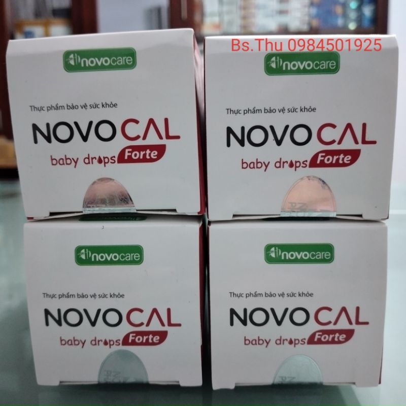 Novocal baby drops forte 90ml Strong Bones and teeth Bổ sung Canxi + D3 Mk7 dùng cho bé từ 6 tháng