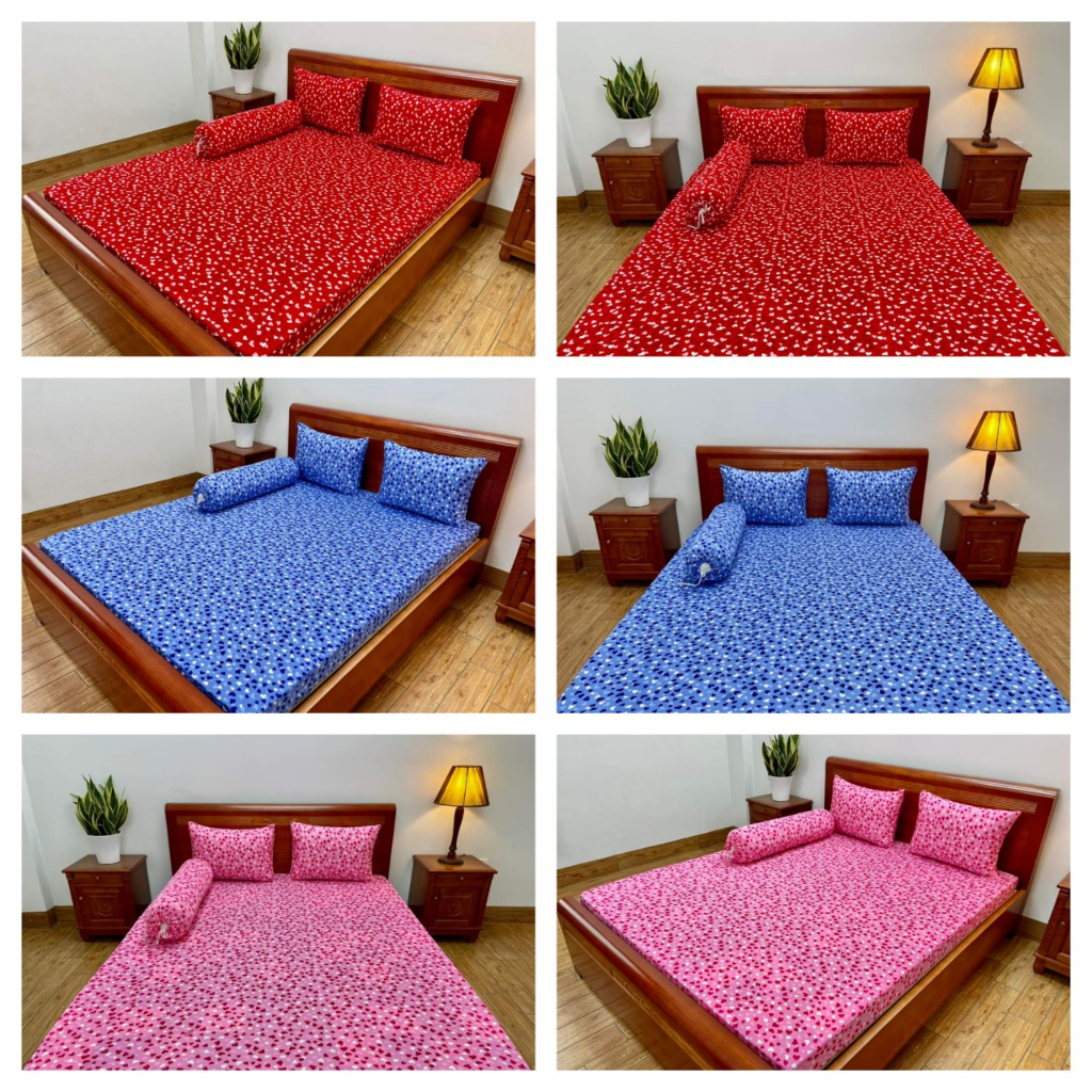 Drap bộ thun Mẫu hoa, giá tốt nhất