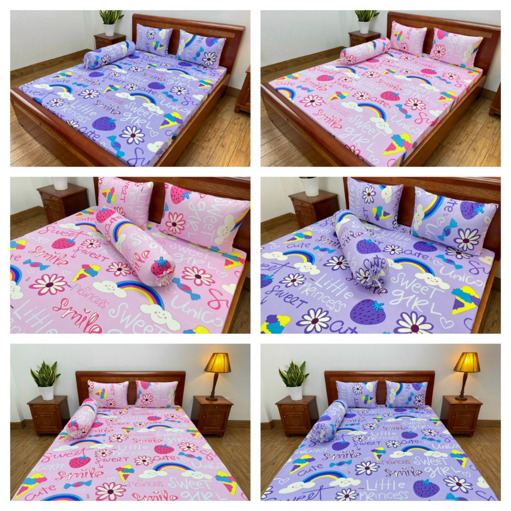 Drap bộ thun Mẫu hoa, giá tốt nhất