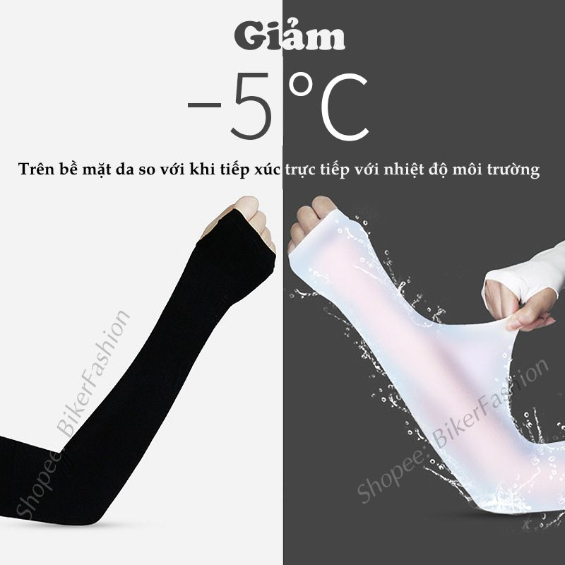 Găng Tay Chống Nắng Nam Nữ Let's Slim Bao Tay Đi Phượt Xỏ Ngón Vải Co Giãn Tốt Mát Mẻ