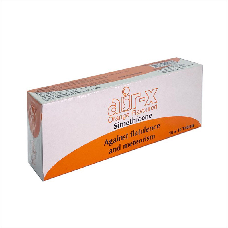 Viên nhai đầy hơi, không tiêu. AIR-X. Vỉ 10v