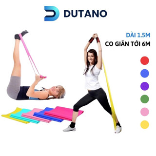 Dây cao su Đàn hồi Kháng lực Tập Yoga Bản thun 1.5 Mét co giãn tới 6 Mét Không Biến Dạng