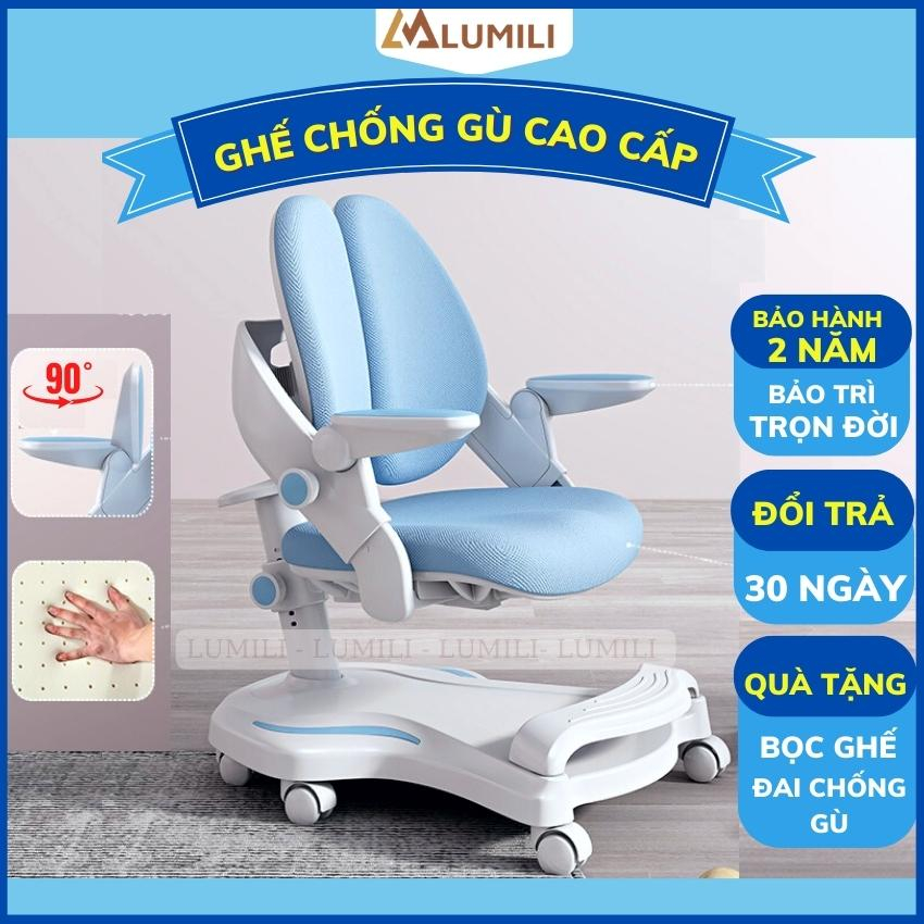 ghế chống gù chống cận thông minh trẻ em Lumili M6 tạo tư thế ngồi đúng bảo vệ cột sống