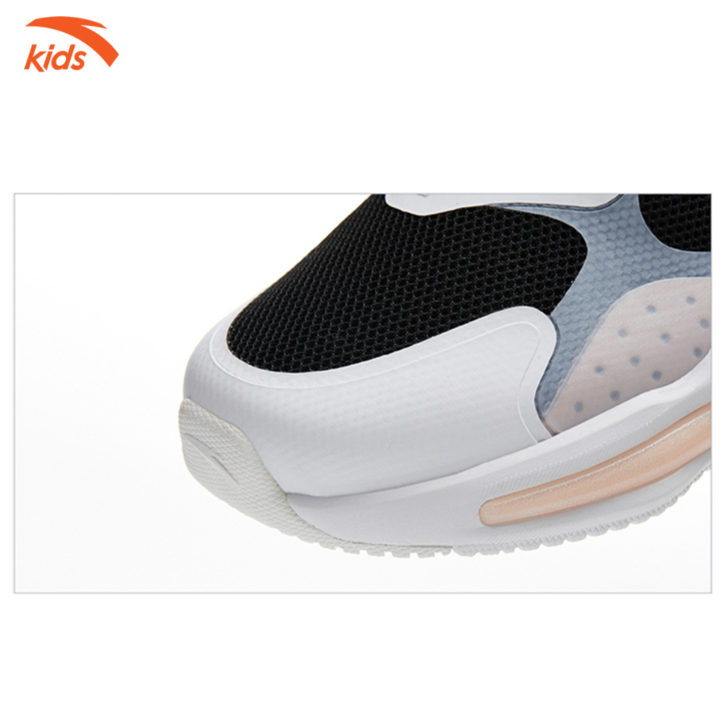 Giày thể thao bé gái Anta Kids dòng chạy siêu nhẹ, mặt lưới thoáng khí W322325551-4