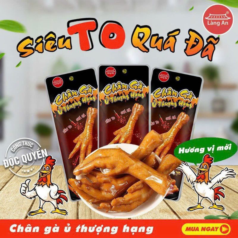 Siêu To 55g Chân gà ủ vị thượng hạng - ngon quá đã