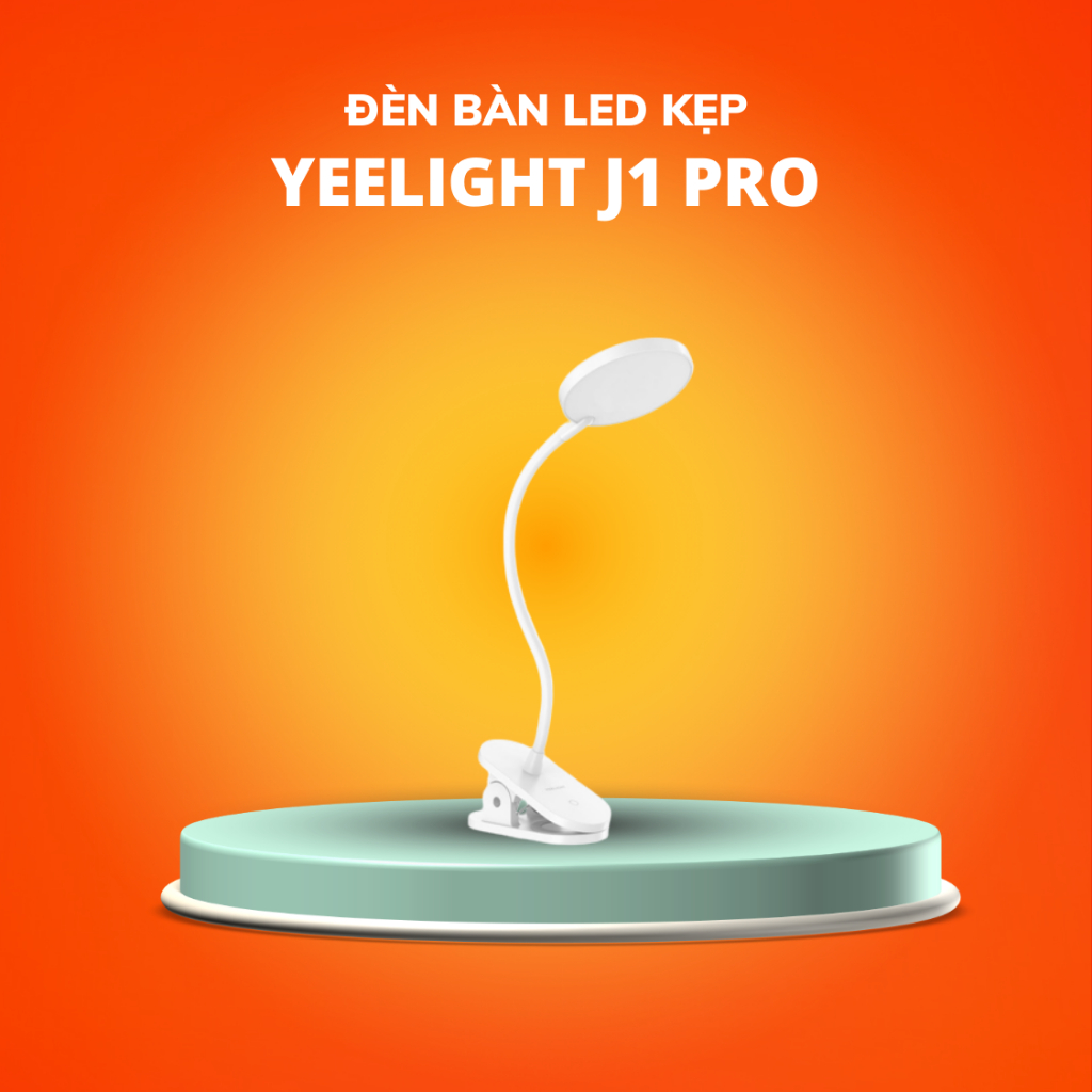 Đèn Học Kẹp Bàn LED Yeelight J1 PRO Bảo Vệ Mắt - Ba Chế Độ Ánh Sáng - Pin 1500Mah