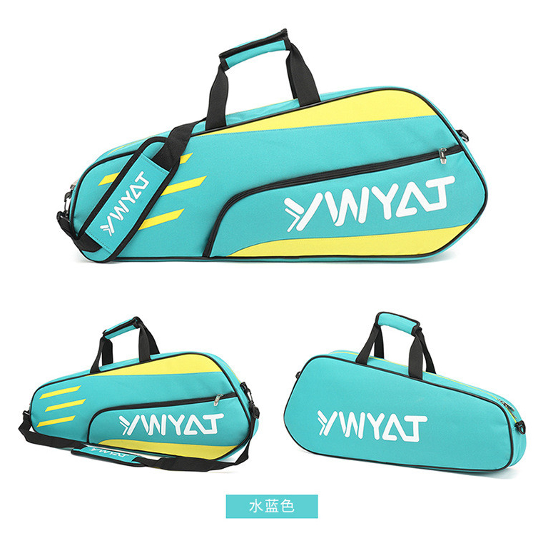 Túi Cầu Lông , Tennis Ywyat C201 Đen Xanh Lá Chính Hãng - 1 Ngăn Chính 1 Phụ - Đựng Đồ Thoải Mái