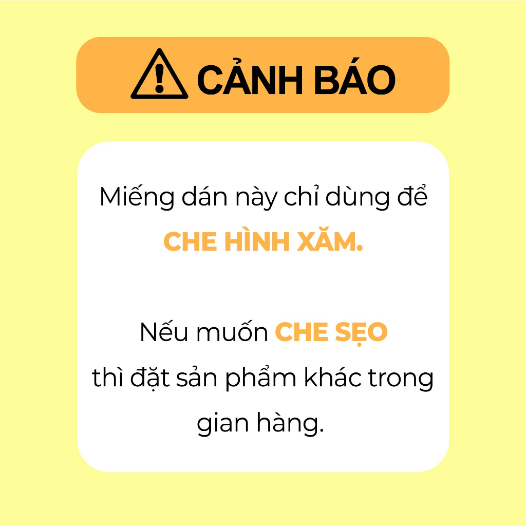 Miếng dán che hình xăm đậm màu TATUCA 3 màu da A1003