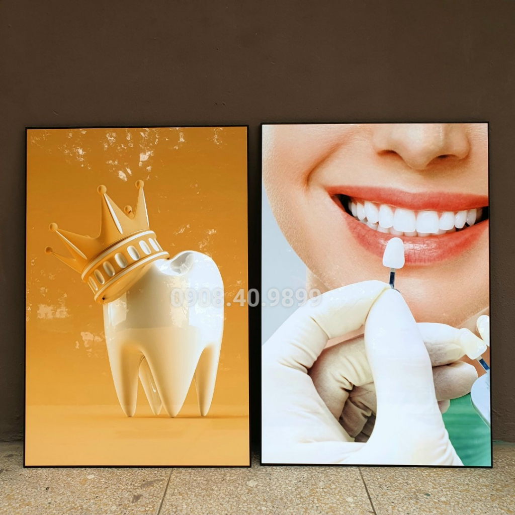Tranh nha khoa tráng gương mẫu mới 2023