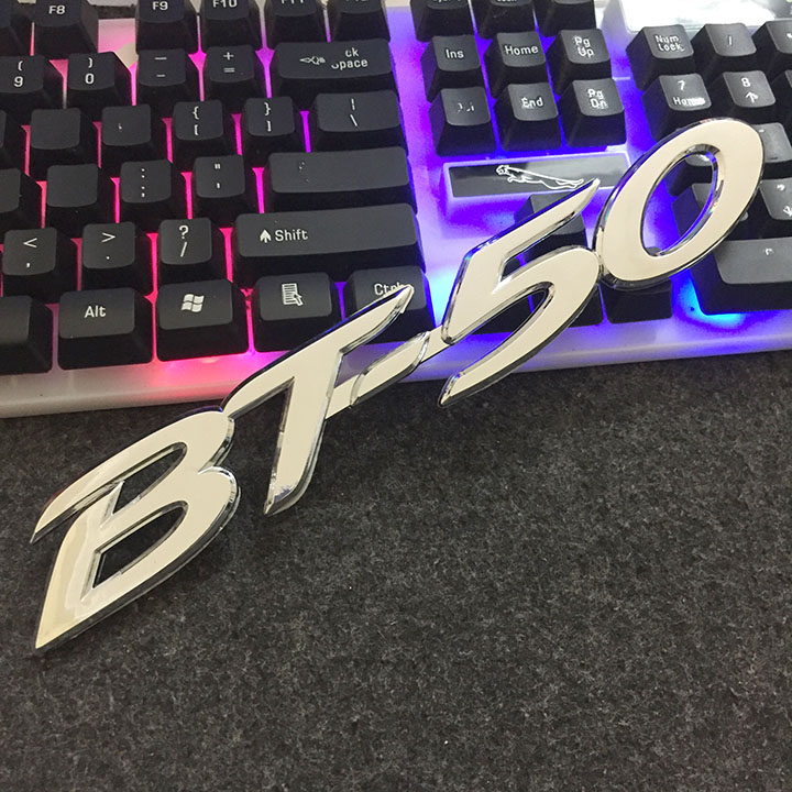 Tem Logo Chữ Nổi BT50 dán Trang Trí Đuôi Xe Mazda BT50