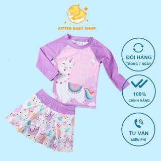 Váy bơi trẻ em Có Mút Ngực 10-46kg dài tay Áo tắm bé gái, đồ bơi cho bé gái size đại có miếng đệm ngực Kittenbabyshop