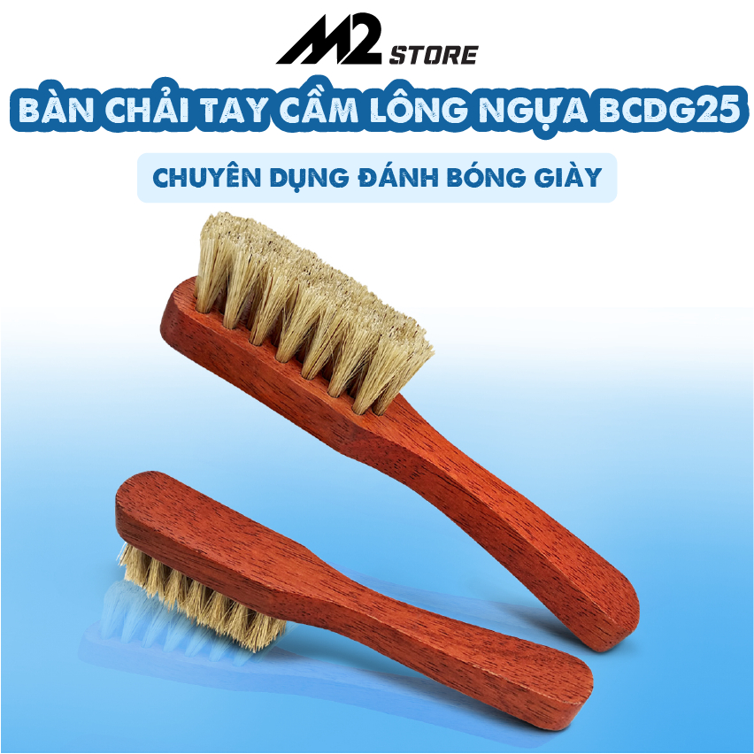 Bàn Chải Tay Cầm Đánh Bóng Giày Lông Ngựa BCDG25