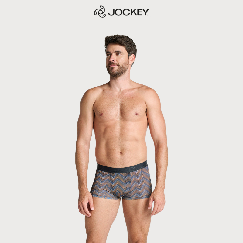 Quần Lót Nam Thể Thao Microfiber Jockey Trunk Boxer Họa Tiết Kháng Khuẩn Cao Cấp - J1263