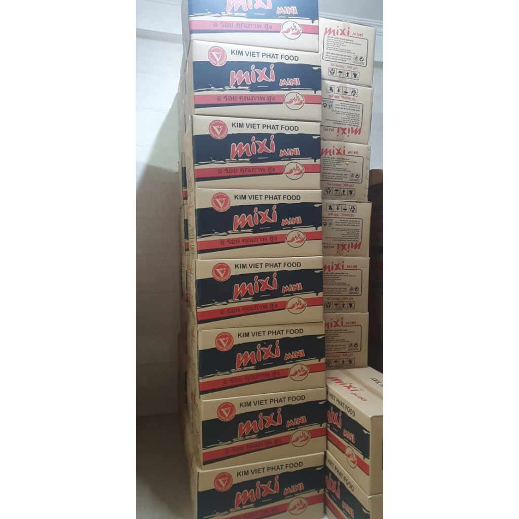 30 gói snack bim mixi mini thơm ngon giòn tan