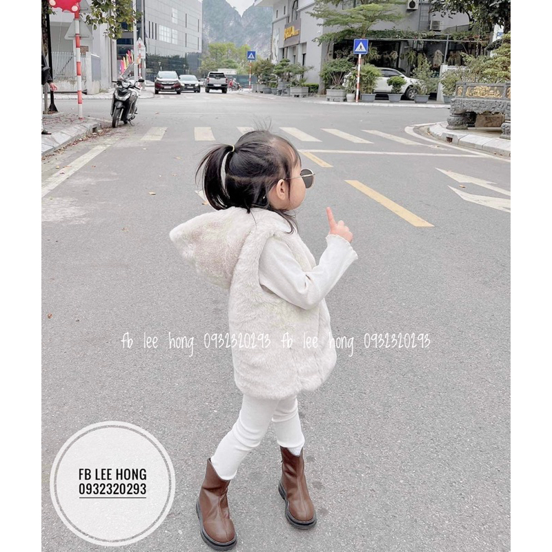 Áo gile lông za auth 2 mặt