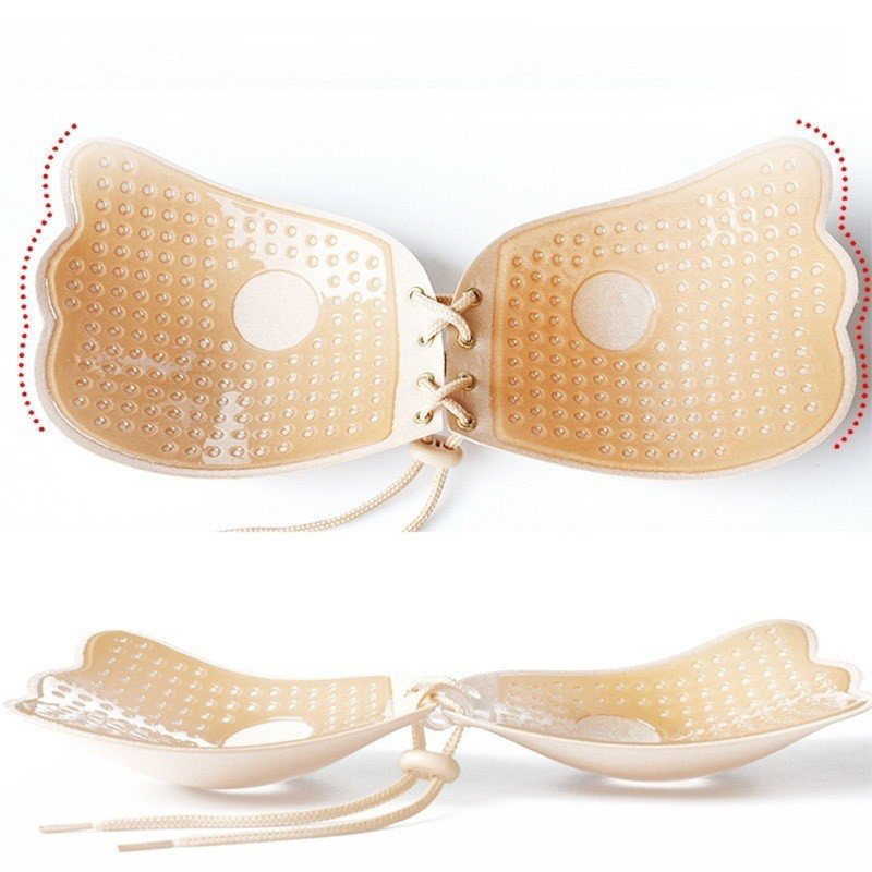 Áo Dán Ngực Cánh Tiên - Bra Dán Ngực Dây Rút Silicon
