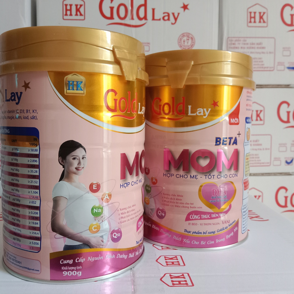 Sữa Bột Goldlay Mama Hương Vani Hộp 900g (Dinh dưỡng dành cho bà mẹ mang thai và cho con bú)