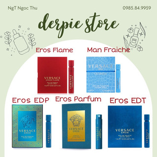 Vial nước hoa nam versace man fraiche edt - versace eros edt / edp / parfum / flame