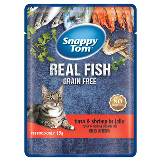 Pate snappy tom real fish gói 85g cho mèo